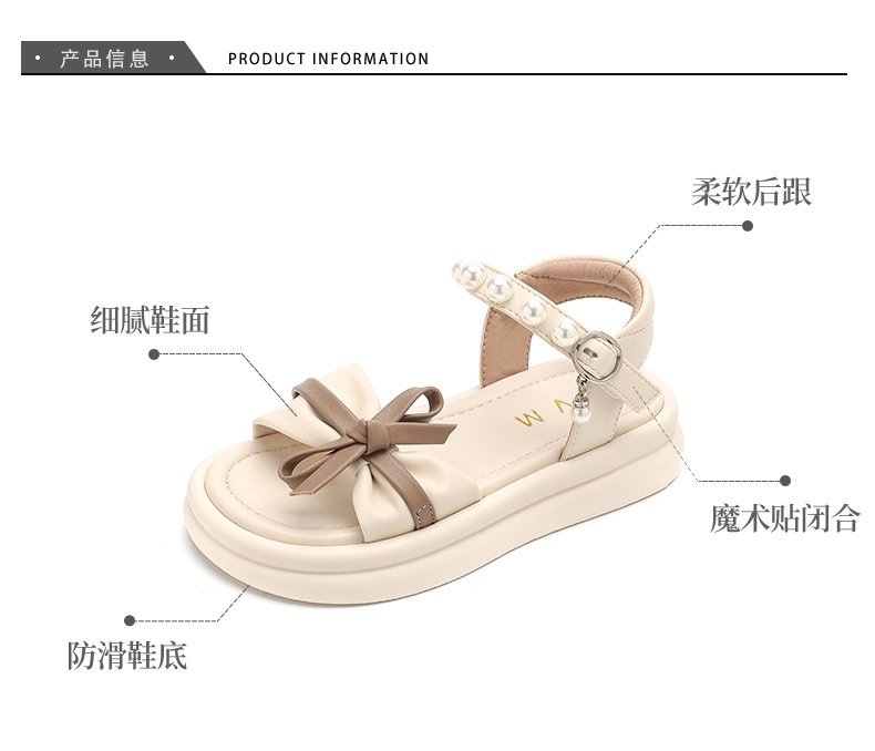 女童鞋子儿童公主凉鞋2024新款夏季夏款宝宝软底洋气沙滩大童凉鞋详情1
