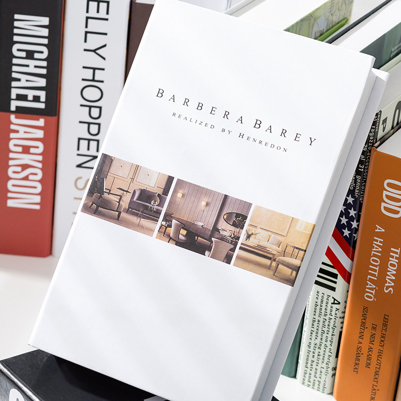 Fake books, imitation books, decorative items for coffee shops, study rooms, soft furnishings, English modern and simple props, books pic 2
