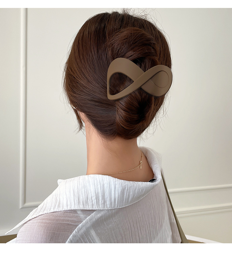 国潮系列网红新款高级感发夹女后脑勺抓夹盘发神器头发夹子鸭嘴夹发卡头饰详情2