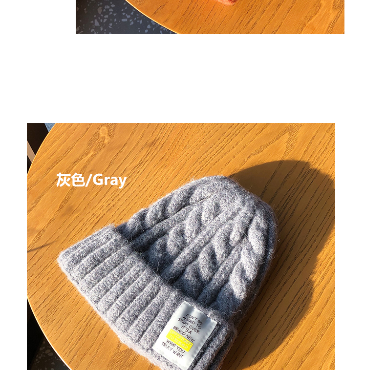 Otoño invierno engrosado cálido cáñamol sombrero de punto mujer versión coreana ins marca de la marea cono sombrero sombrero sombrero frío sombrero de lana hombre pic 10