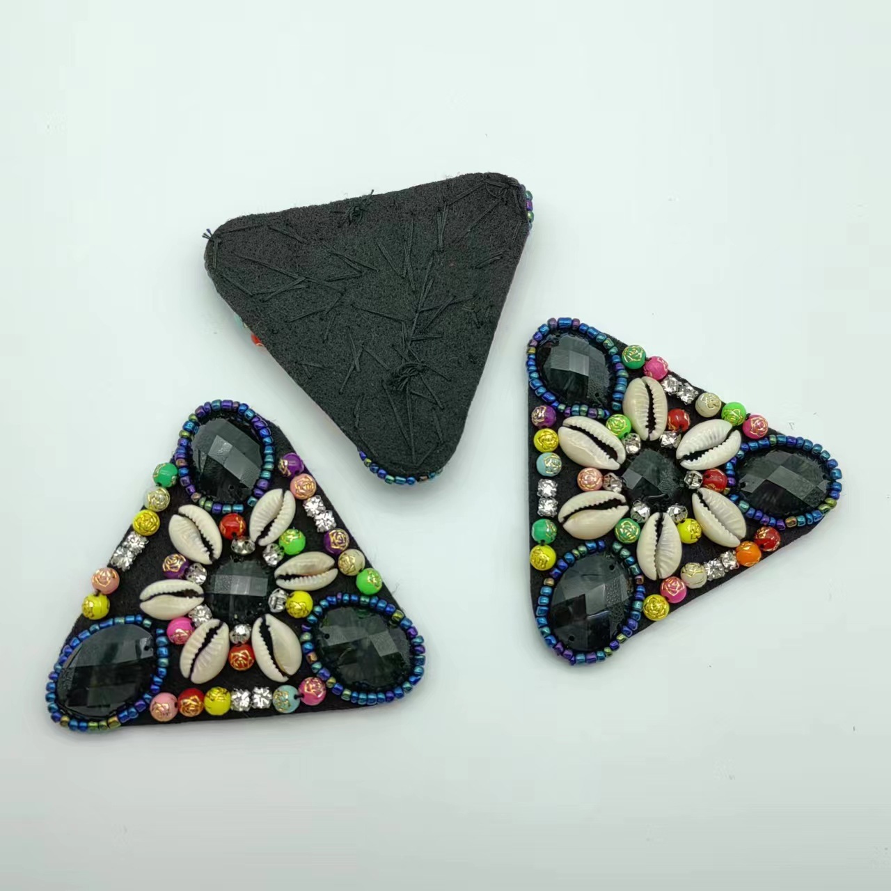 欧美热销彩色米珠串手缝配件diy鞋扣饰品配饰高档鞋花扣腰带装饰详情4