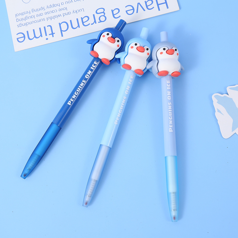 Midsails penguin series pulsaciones pluma neutral dibujos animados cute 0.05mm neutra firma pluma estudiante examen pluma al por mayor pic 4