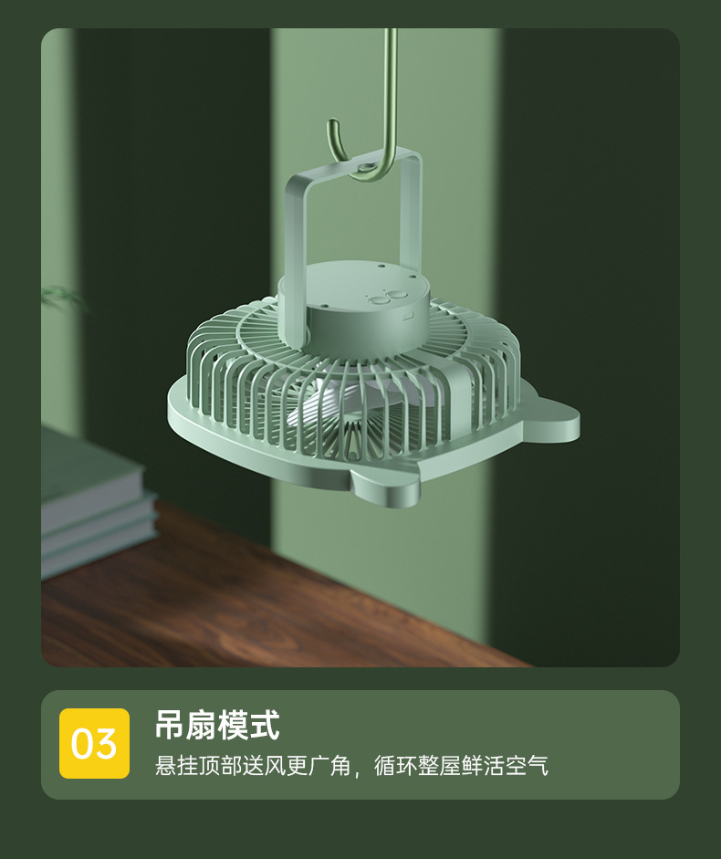跨境外贸台灯风扇USB桌面户外家用宿舍壁挂跨境抖音同款厂家批发详情10