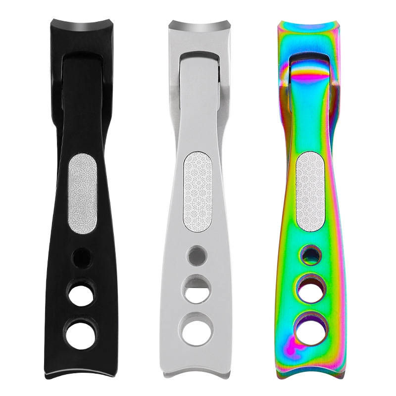 New large-mouth nail clippers, portable nail clippers, colorful slanted nail clippers, single large-mouth clippers in stock for wholesale pic 9