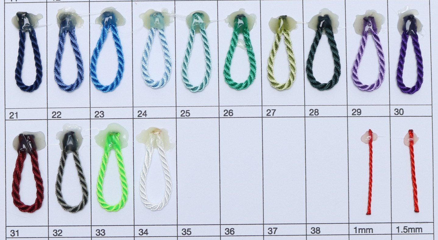 Wanshun band high-density 5mm polyester three-strand rope tassel drawstring pocket bracelet, 3mm colored binding rope, 1-5mm multi-size rope pic 9