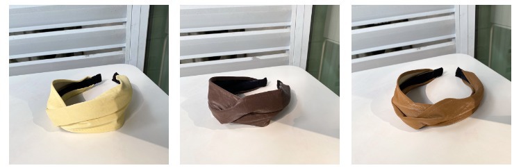 韩版网红头饰少女韩国简约甜美百搭宽边布艺交叉发箍头箍压发外出详情10