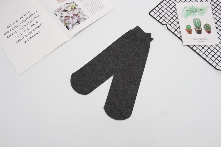 Hombres de verano medias de tubo medio calcetines de baño de pies calcetines de piso mercerizado algodón color sólido estilo fino negocios hombres calcetines al por mayor pic 9