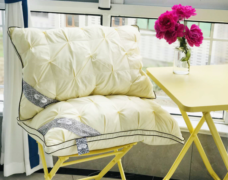 New all-cotton fiber twisted three-dimensional pillow core, down pillow core, duck slice and duck down three-dimensional pillow core, exclusively for foreign trade pic 18