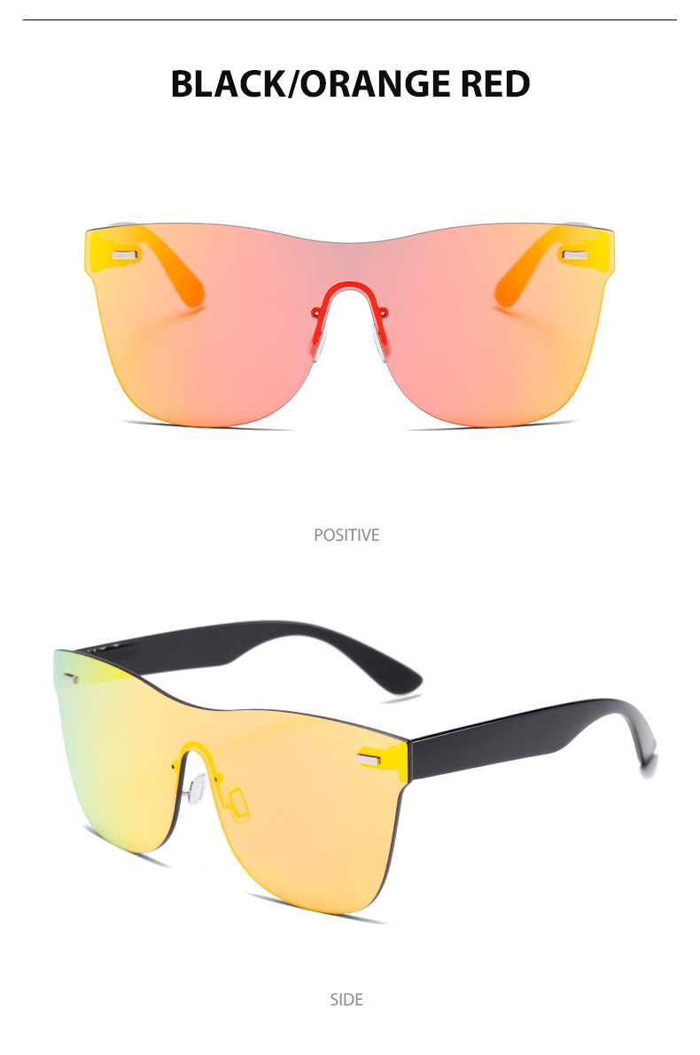 8213 Frameless one-piece lens sunglasses for men and women, cycling, sports and fashion, European and American cross-border Amazon UV400 trend pic 18