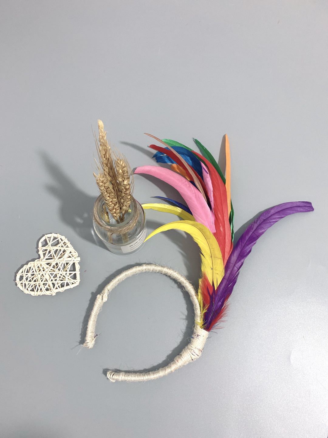 The manufacturer supplies DIY feather wire flower headwear, clothing accessories, stage performance decorations, and colorful feather corsages pic 24