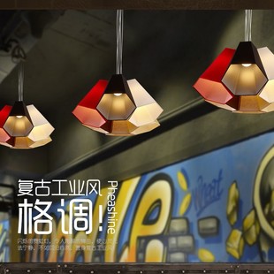 loft复古工业风餐厅吧台铁艺吊灯美式简约客厅书房创意灯具详情21