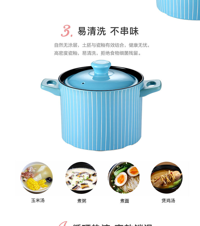 Factory direct sales ceramic clay pot open flame high-temperature resistant ceramic tagine pot home soup 煲仔饭 clay pot soup pot pic 12