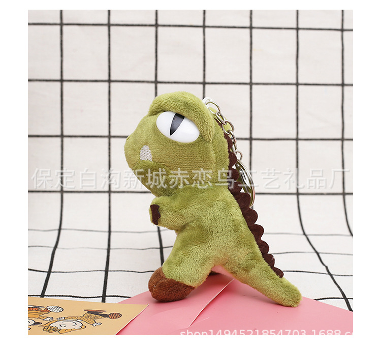 Little dinosaur pendant, schoolbag doll, popular dinosaur keychain accessory, plush toy, clothing accessory pic 5