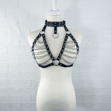 厂家直供男款皮革背带成人情趣用品性感背带服饰派对表演服装批发详情1