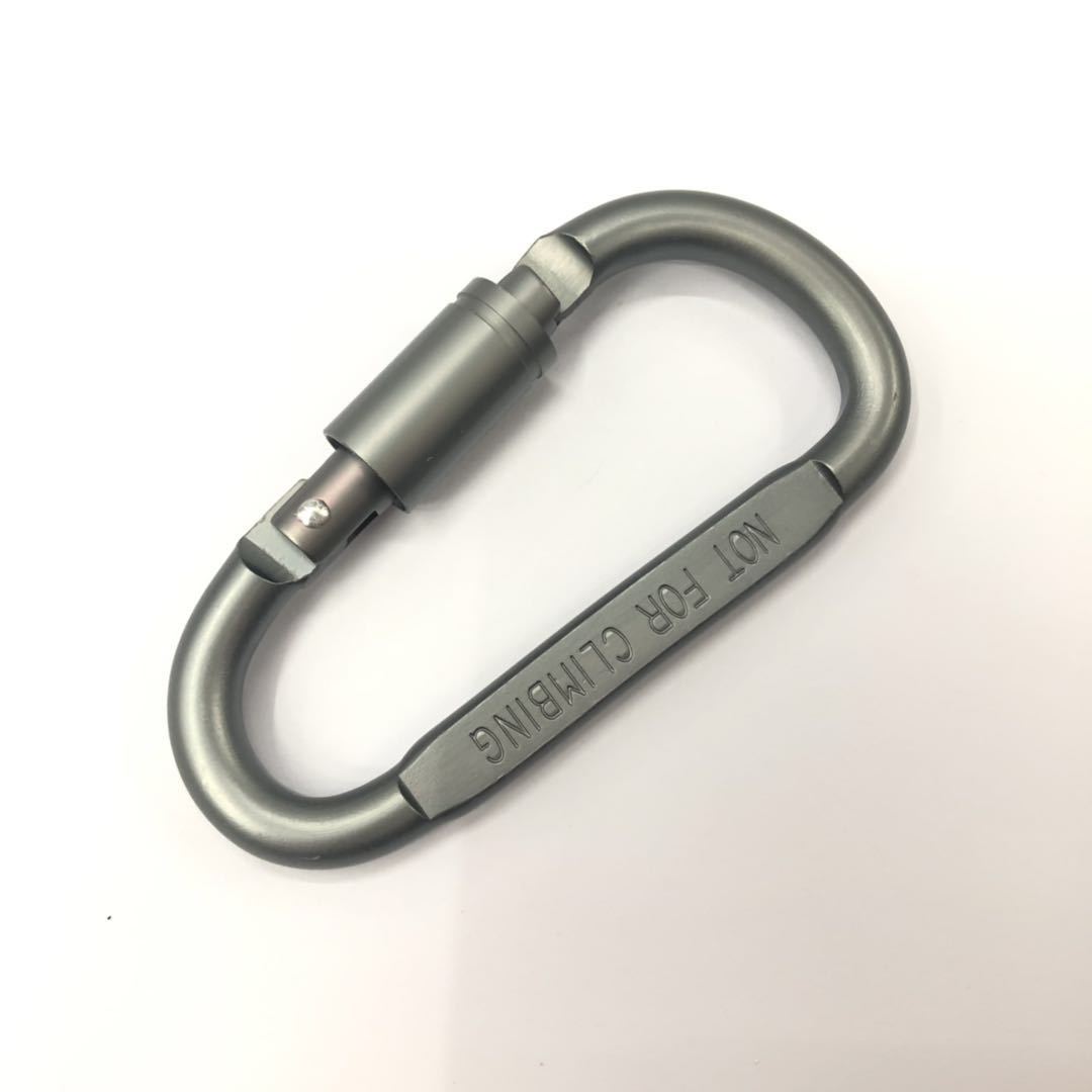 High-quality aluminum alloy mountaineering buckle D-shaped quick hanging, thickened hanging buckle D-shaped mountaineering buckle multi-functional quick hanging pic 20