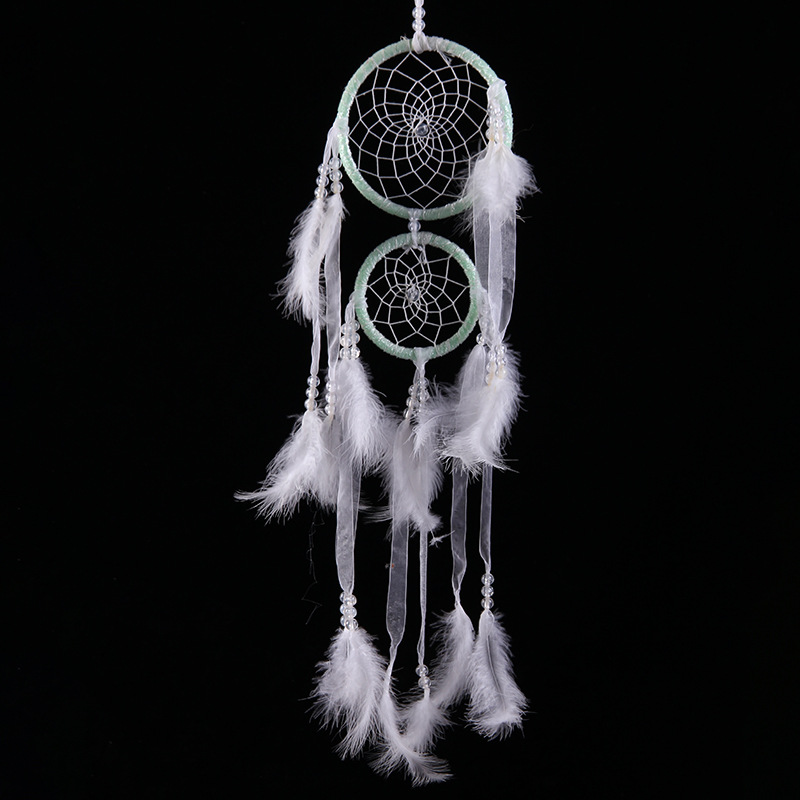 Factory wholesale pink double-disc dreamcatcher nets, home decoration dreamcatcher net pendants, creative wind chimes, dreamcatcher nets pic 17