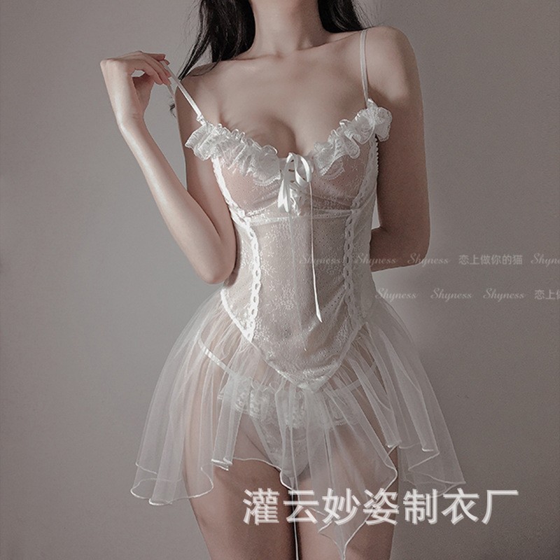 性感情趣内衣透明睡衣性趣调情制服诱惑挑逗用品激情套装透视7001详情3