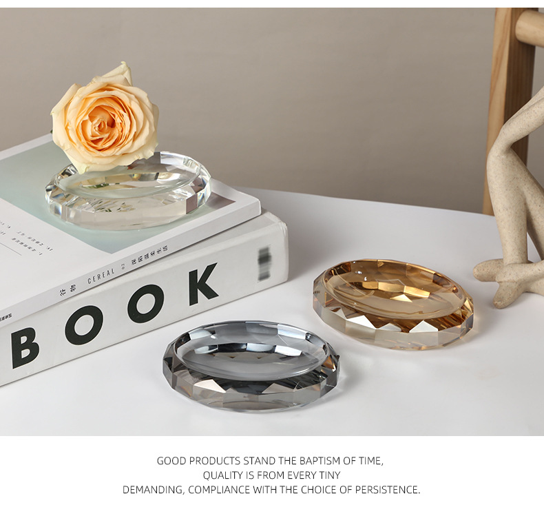 创意酒店宾馆旅社浴室肥皂盒玻璃香皂盒透明家用卫生间手工皂碟盘详情11