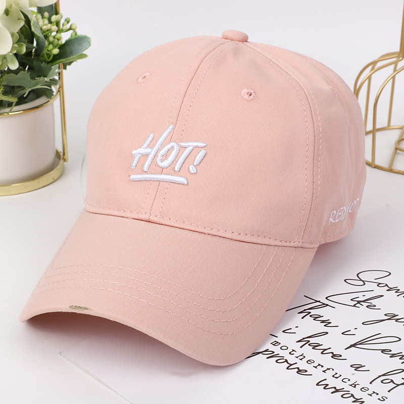 Summer new style baseball cap with English embroidery for women, suitable for both men and women, outdoor sunshade and sun protection cap, making the face look smaller pic 3