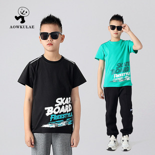 春季韩版新款男童运动长裤 大童纯色加厚毛圈卫裤女童裤子批发详情11