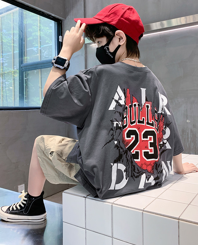 儿童装男童短袖T恤夏装2022年新款夏季男孩中大童夏款纯棉上衣潮t详情14