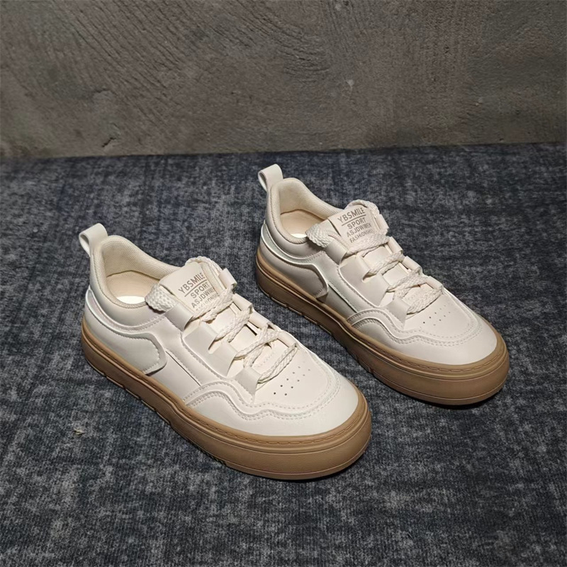 配裙子小白鞋女2024新款透气女鞋chic鞋子休闲厚底板鞋百搭H1378详情8