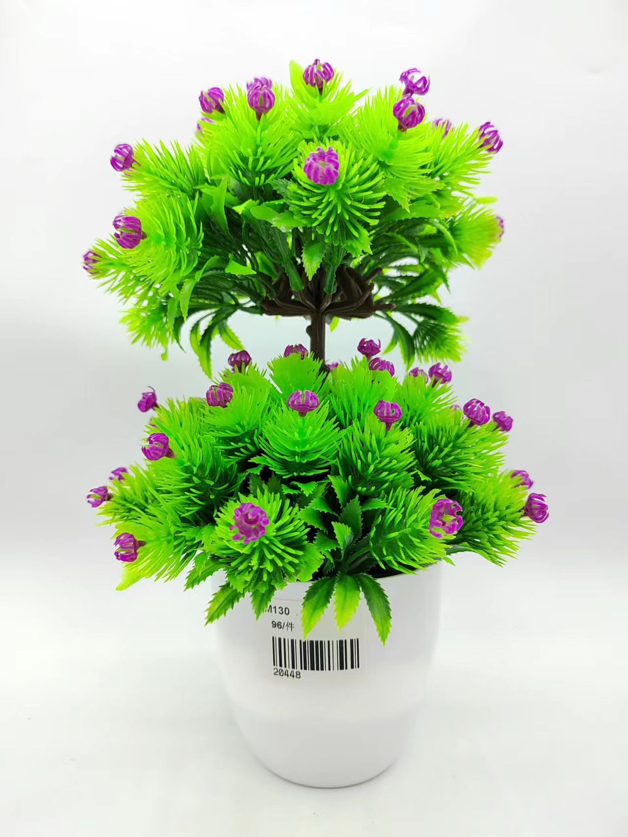 Hongsheng Simulation Technology: Double-layer simulation flower trees, green plants, simulation bonsai furniture, decorative garden artificial flowers pic 3