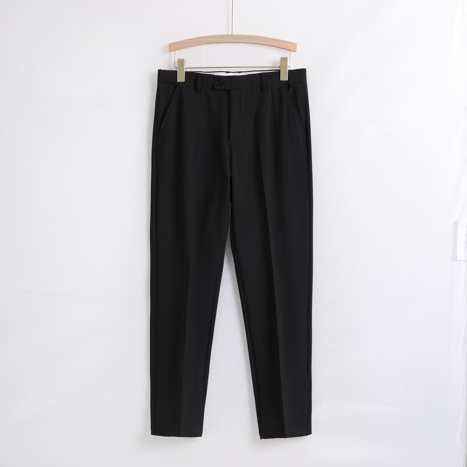 小西裤男坠感修身直筒休闲裤男生婚庆商务秋季高档男装白色九分裤详情34