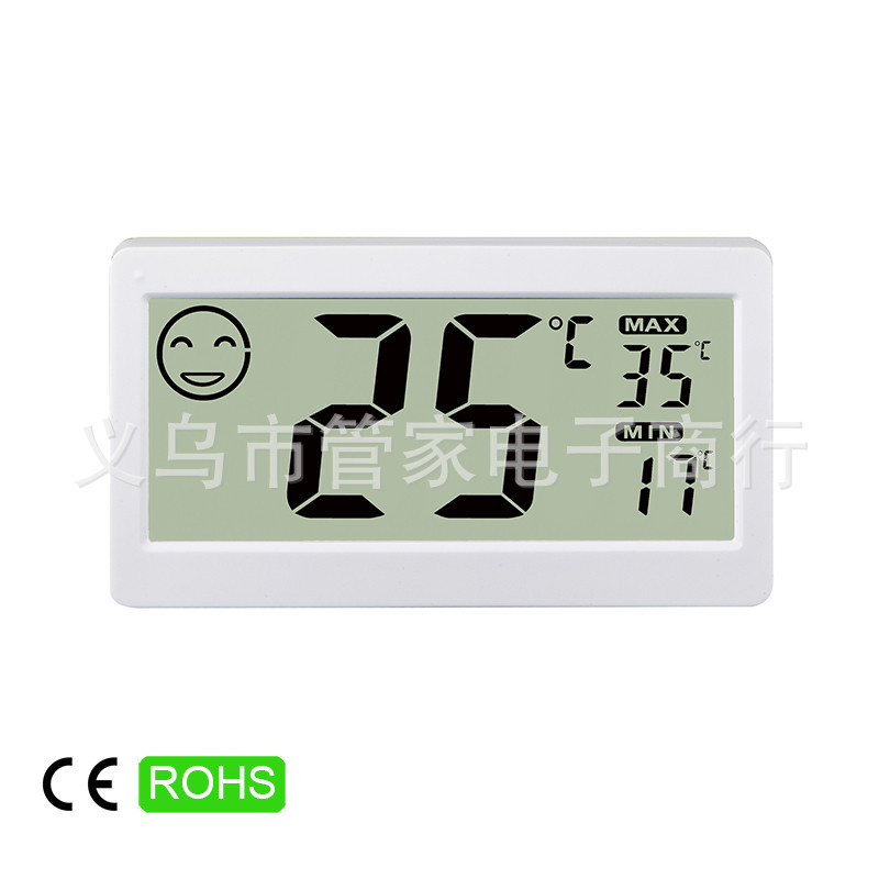 Factory direct sales of electronic temperature and humidity meter, digital display thermometer, household temperature and humidity meter, mini new model DC206 pic 1