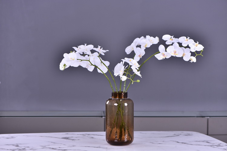 Factory supply of simulated Phalaenopsis, modern, simple and light luxury decoration, artificial flower touch, Phalaenopsis hand-painted soft decoration ornaments pic 20