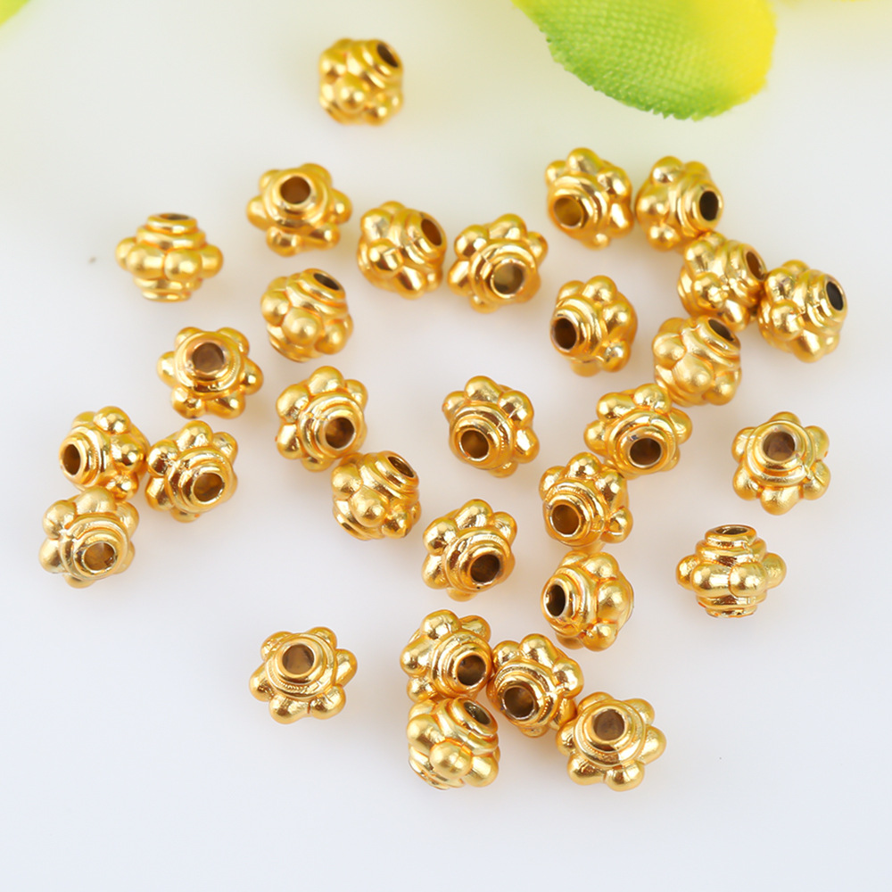 Ancient-style gold beads, dragonfly eyes, sand gold loose beads, diy bracelet accessories, necklaces, beaded and stringing jewelry accessories wholesale pic 2