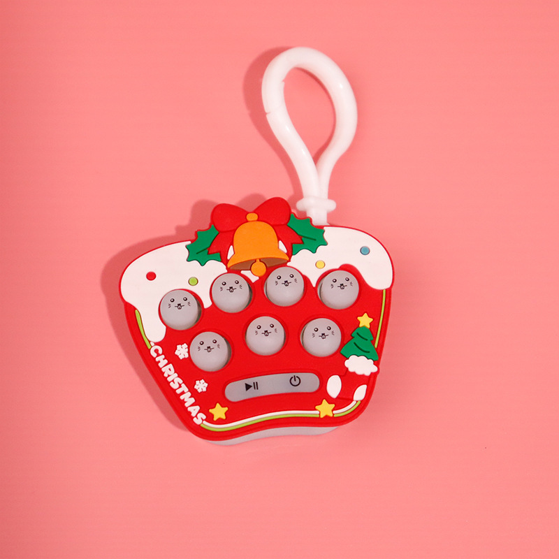 圣诞打地鼠万圣节掌上游戏机儿童速推机解压益智玩具钥匙扣挂件槐兴4455详情18
