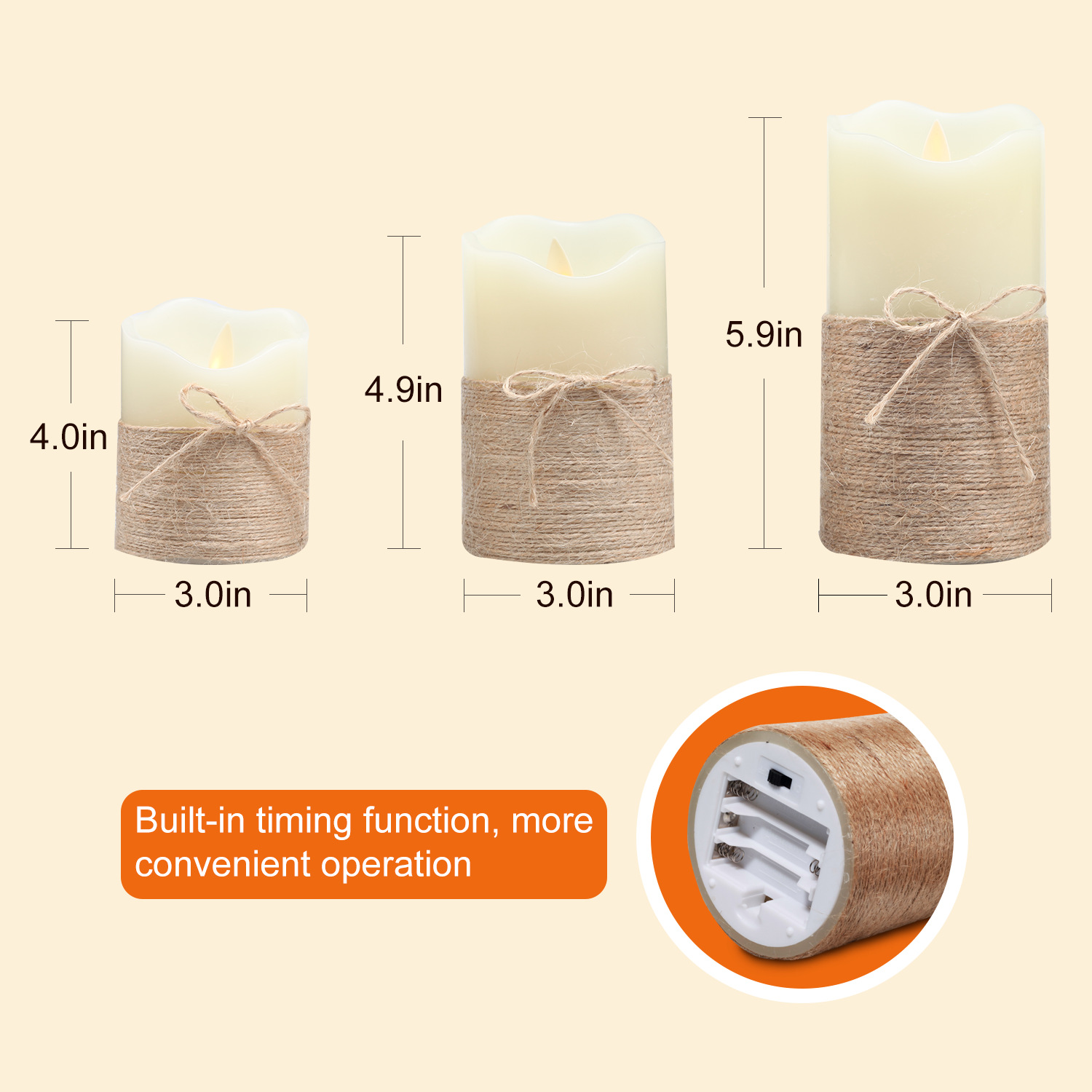 Three-piece set of simulated swinging flame led candles, remote control electronic candles, decorative handicrafts and ornaments pic 5