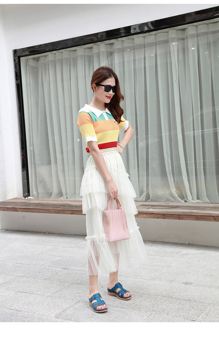 New European and American sandals for women, cross-border car line, mom shoes, large-sized sandals, wedge heel slippers, one-piece consignment pic 19