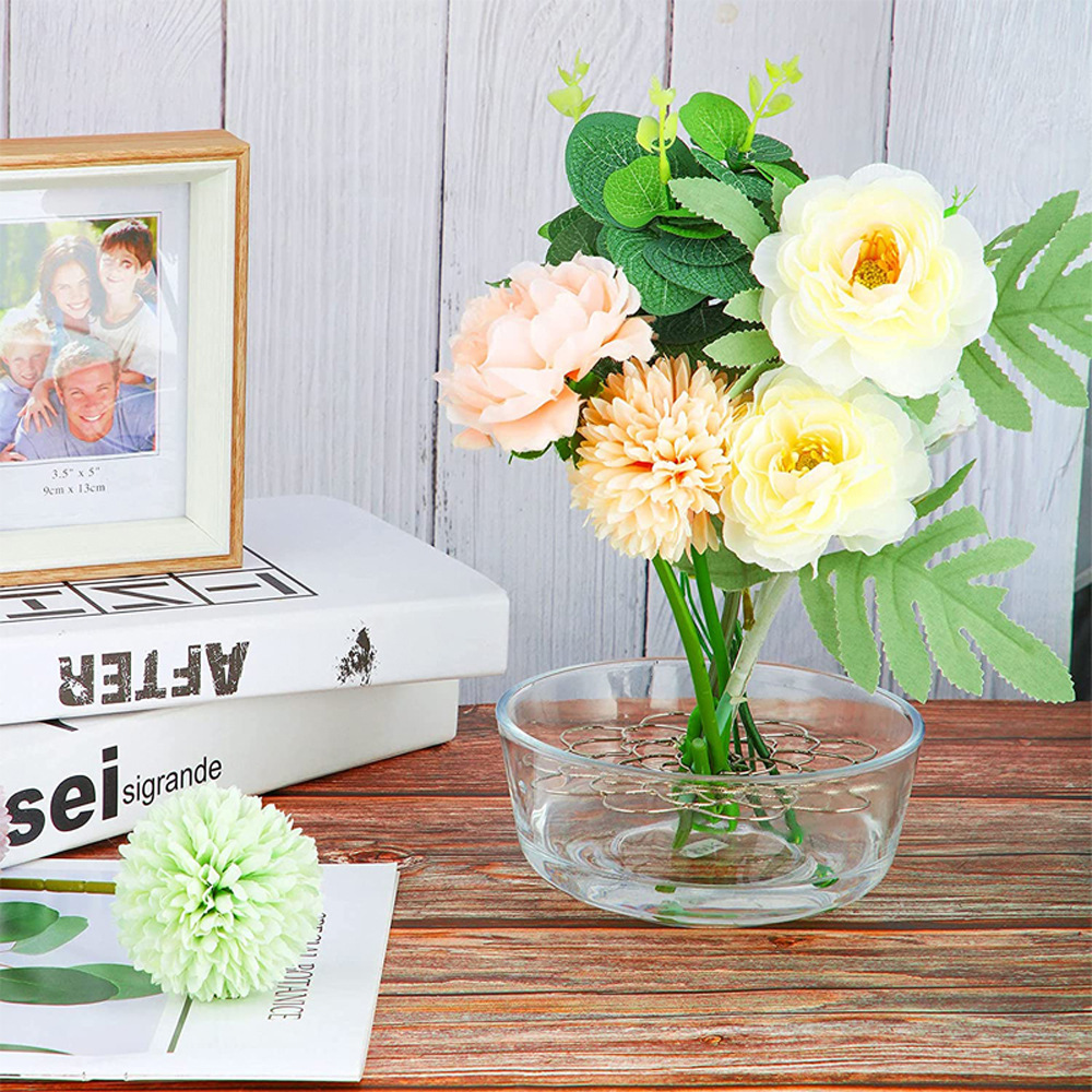 跨境金属铁艺不锈钢插花辅助器工艺品家居花朵插花辅助器软装饰详情5