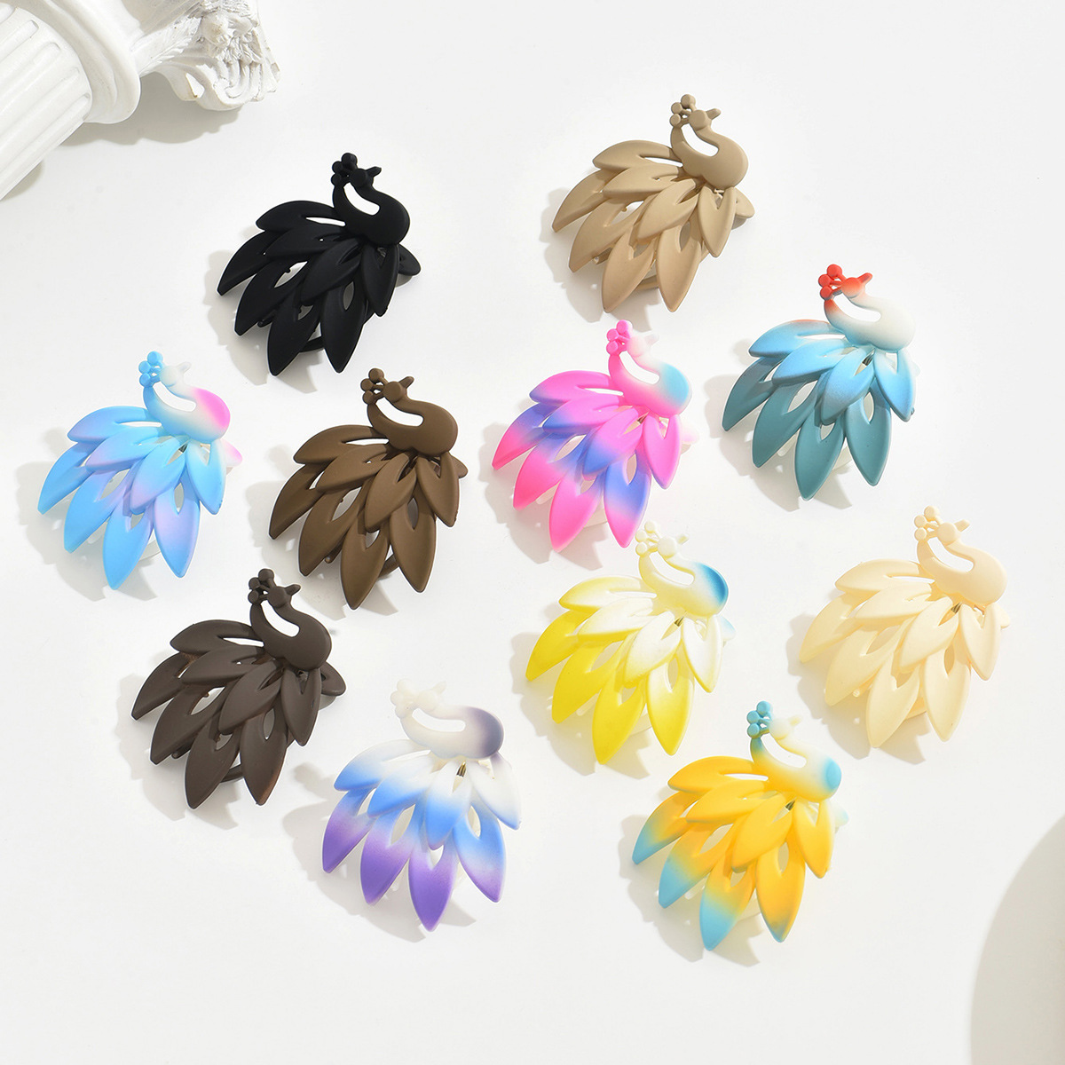 Large oval duckbill hairpin, matte scratch-off hairpin, high-end hairpin, shark clip at the back of the head, straight hairpin accessory pic 8