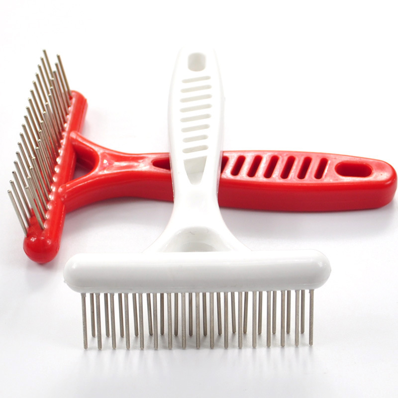 Pet knot-knot comb, long-haired dog, stainless steel knot-knot comb, special rake comb for cats and dogs, beauty products, dog comb pic 6