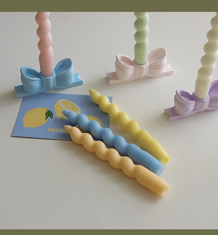 Twisted spiral rod wax, a niche atmosphere fragrance gift candle, handcrafted long rod shape cross-border aromatherapy candle pic 21
