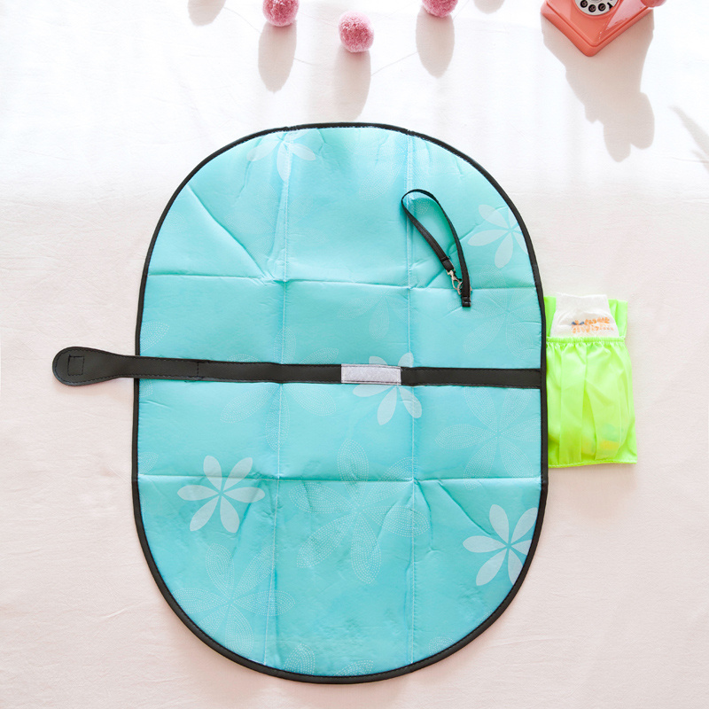 Baby diaper pad, portable pad for both boys and girls, foldable waterproof urine separator pad for protection pic 16