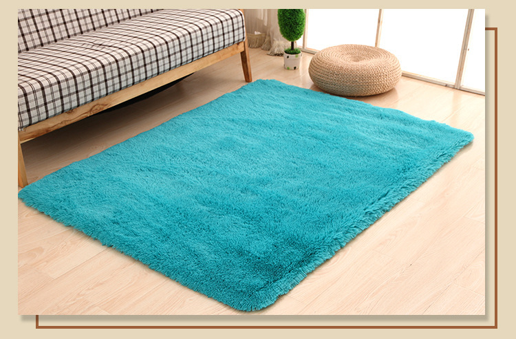 简约现代长毛客厅地毯 丝毛地毯4.5cm卧室床边榻榻米地毯详情13
