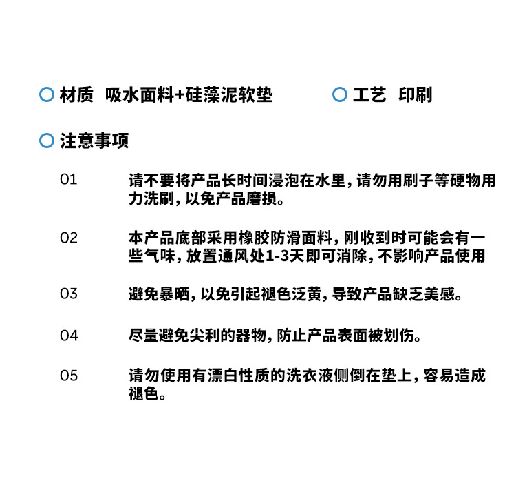 圣诞节老人硅藻泥隔热垫防烫垫桌垫多功能鼠标垫台面垫子布置用品详情3