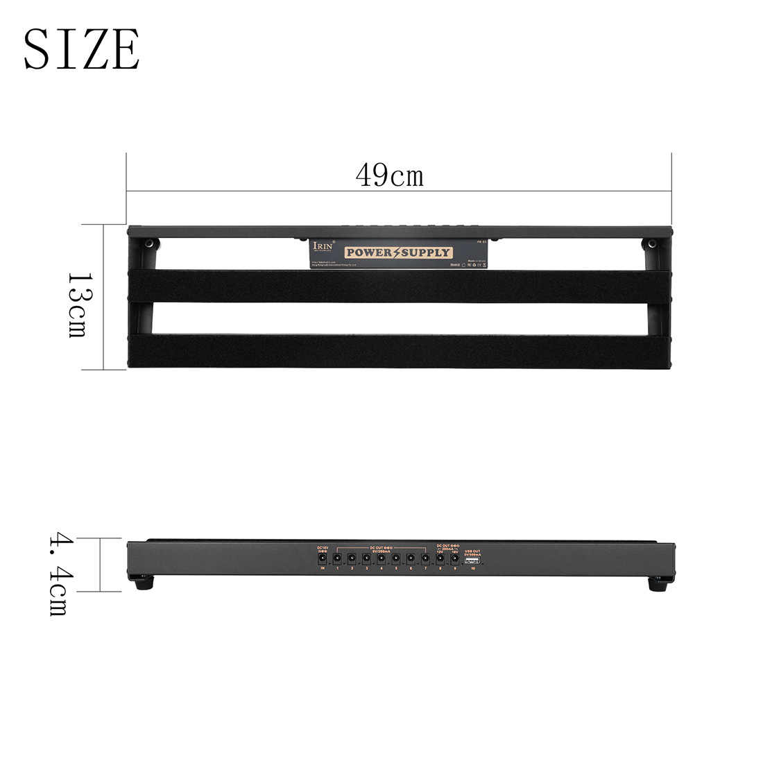 Wholesale IRIN effect pedal track frame, aluminum alloy fixed anti-slip single effect pedal board, portable effect pedal bag pic 3
