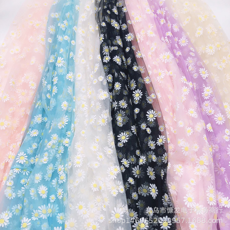Discount: Daisy gel paste, gauze, soft fabric, stage costumes, performance fabric, veil, princess dress, gauze dress, photo shoot pic 16