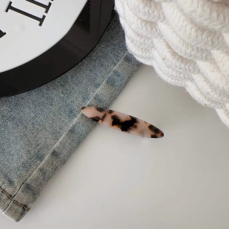 韩国醋酸一字发夹高级感简约复古前额刘海夹碎发卡头饰侧边鸭嘴夹详情9