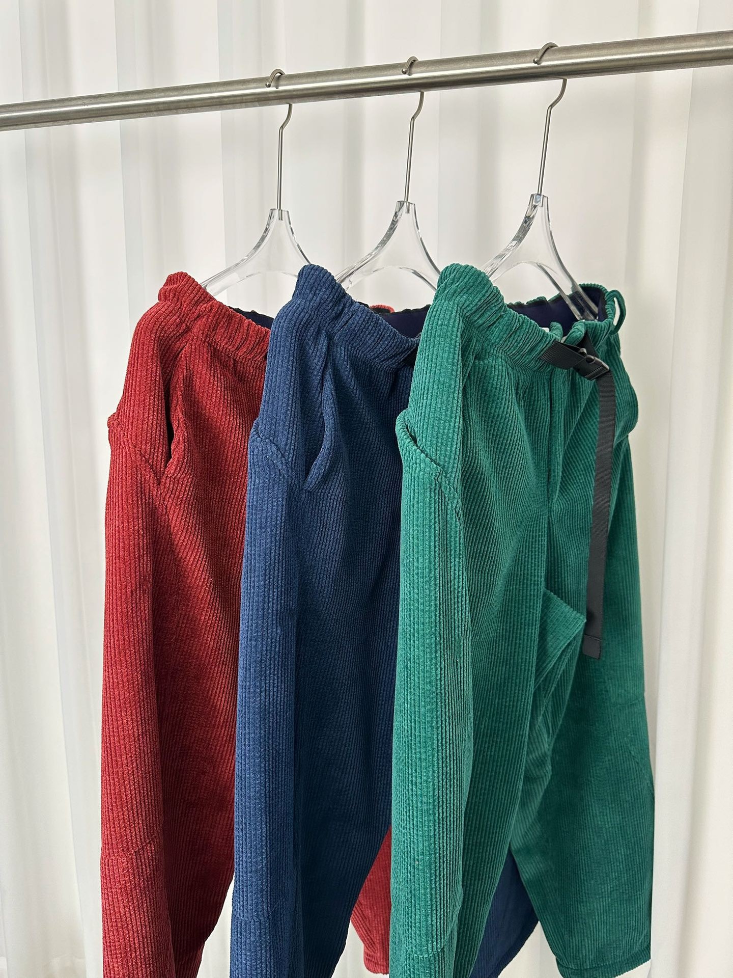 素然同款灯芯绒加绒女士宽松休闲裤素家同款高品质设计感小暖裤详情6