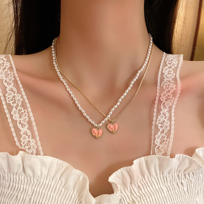 French retro high-end pearl necklace with a unique feminine charm, simple and elegant sweater chain, gentle and fairy-like accessory pic 22