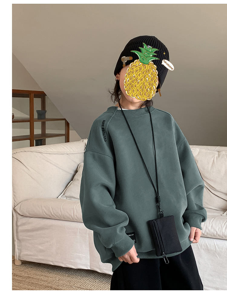 童装2024新款卫衣儿童卫衣男童时髦潮打底衫韩版宝宝上衣男孩宽松详情27