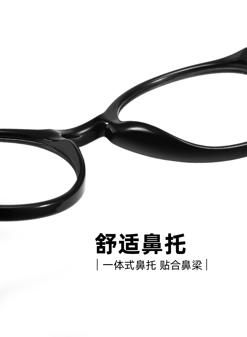 New anti-blue light glasses, retro flat glasses, round frames, myopia frames, unisex flat glasses wholesale pic 10
