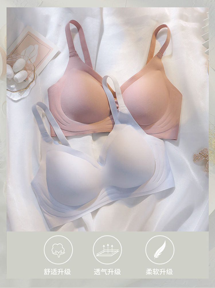 Jelly sweet and seamless bra with breast straps, comfortable breast pads, small breasts gathered together, no steel rings, beautiful back for teenage girls pic 13