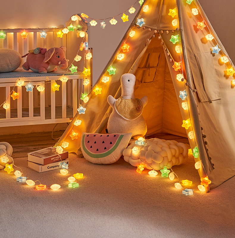 彩虹云朵小彩灯卧室布置装饰灯儿童帐篷灯房间挂灯露营氛围装饰灯详情10